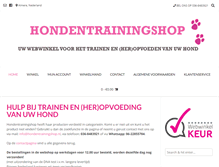 Tablet Screenshot of hondentrainingshop.nl